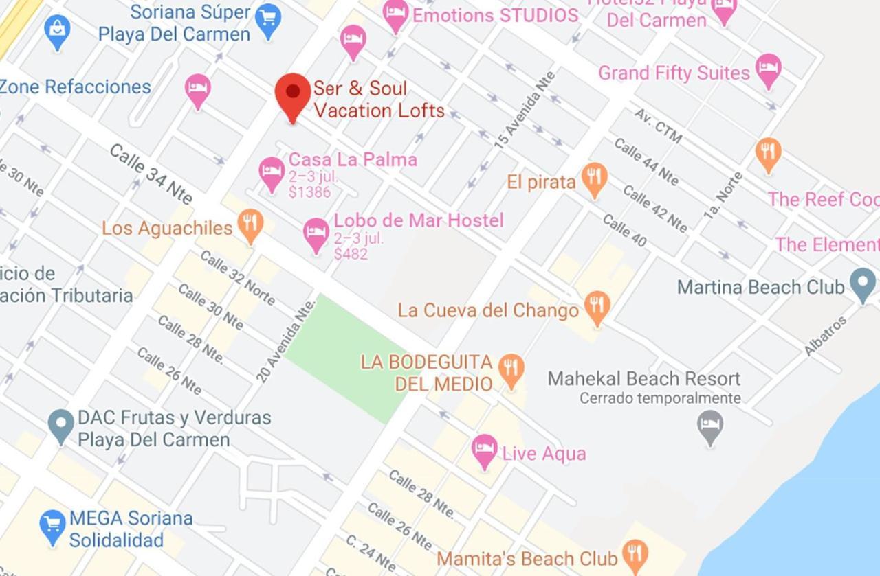 Ser & Soul Vacation Lofts Lejlighed Playa del Carmen Eksteriør billede